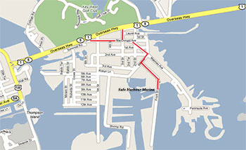 Directions to Hogfish docks